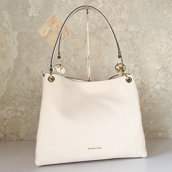 Michael Kors Christina LG Shoulder Bag Light Cream main image 11